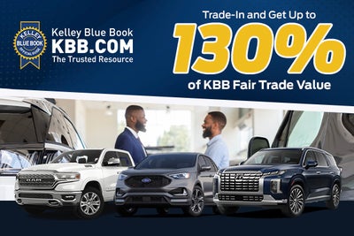 Trade-In and Get Up to 130% of KBB Fair Trade Value