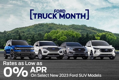 Rates as Low as 0% APR On Select New 2023 Ford SUVs