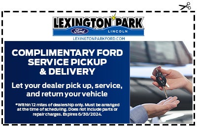 Complimentary Ford Service Pickup and Delivery