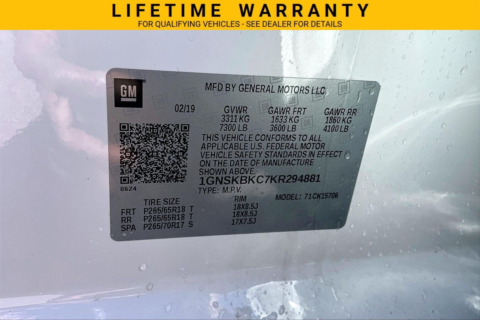 2019 Chevrolet Tahoe LT
