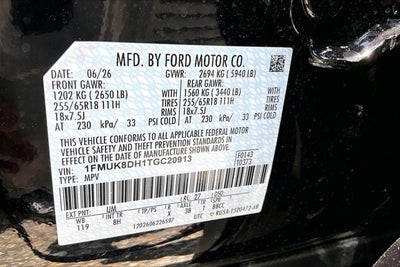 2026 Ford Explorer Active w/100A Pkg