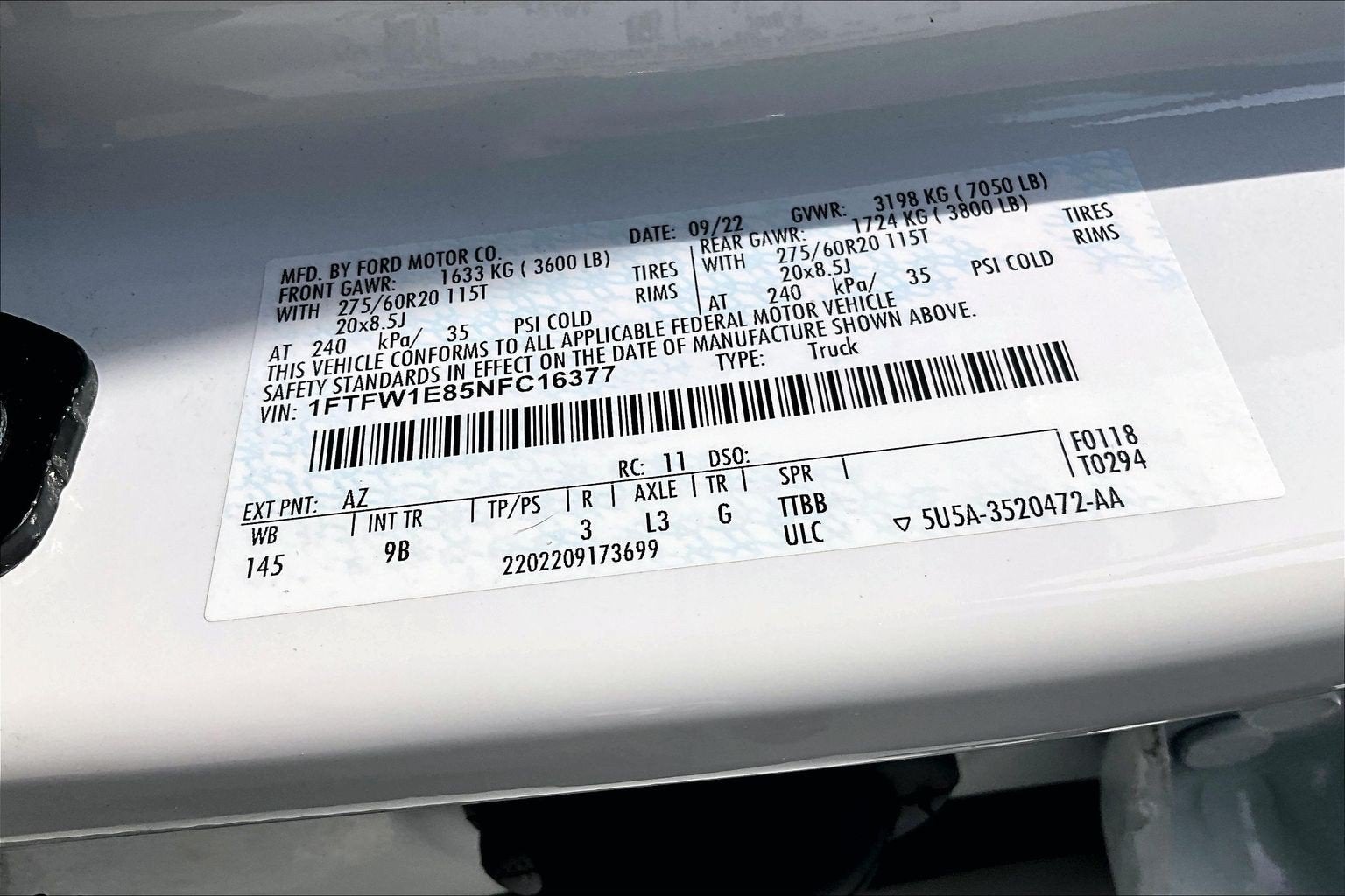 2022 Ford F-150 4WD