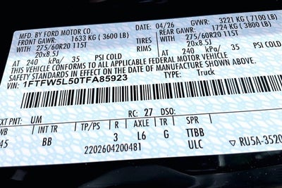 2026 Ford F-150 LARIAT