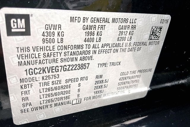 2016 Chevrolet Silverado 2500HD LT