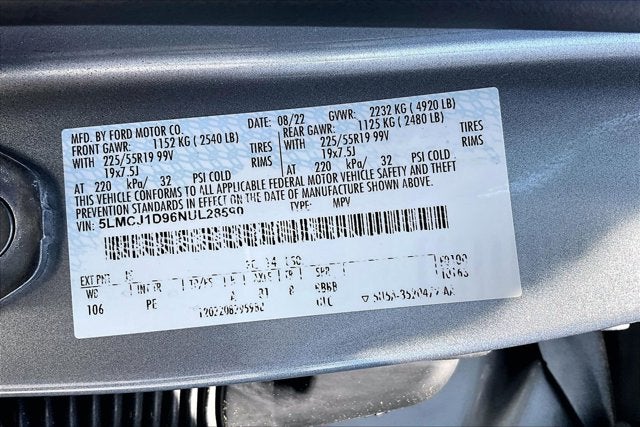 2022 Lincoln Corsair Standard