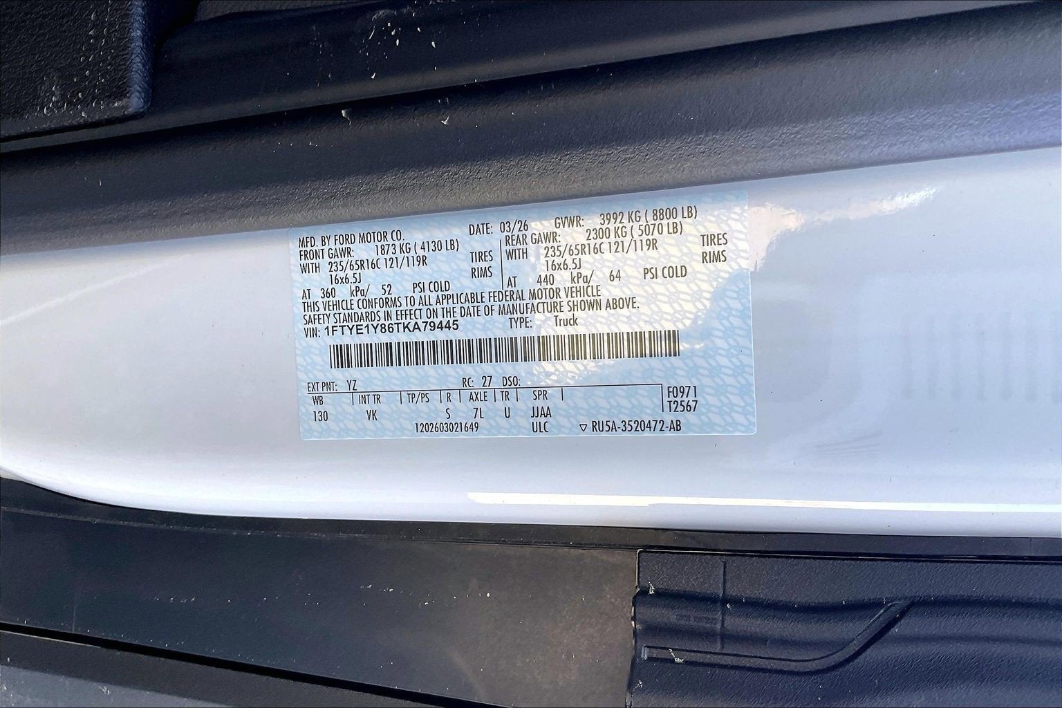 2026 Ford Transit Cargo Van 150