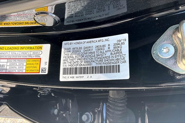 2019 Honda Accord Sedan Sport 2.0T