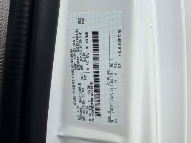 2026 Ford E-Series Cutaway E-350 SRW 138" WB
