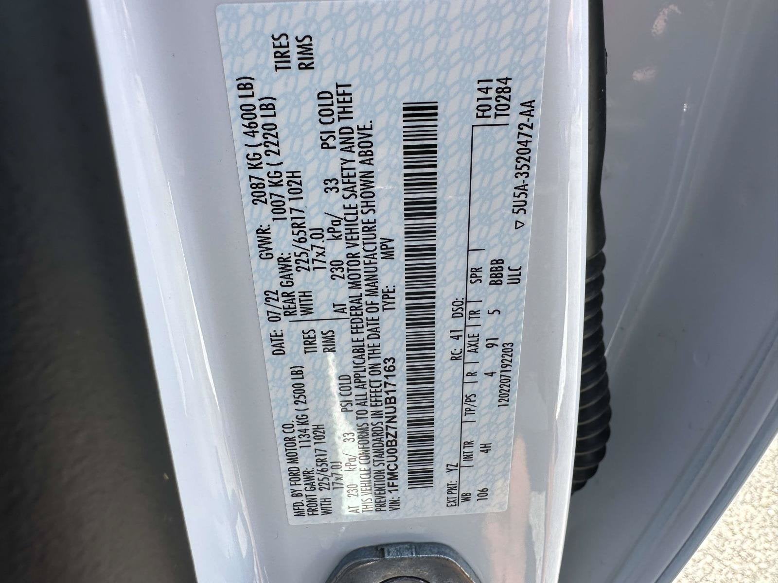 2022 Ford Escape SE Hybrid