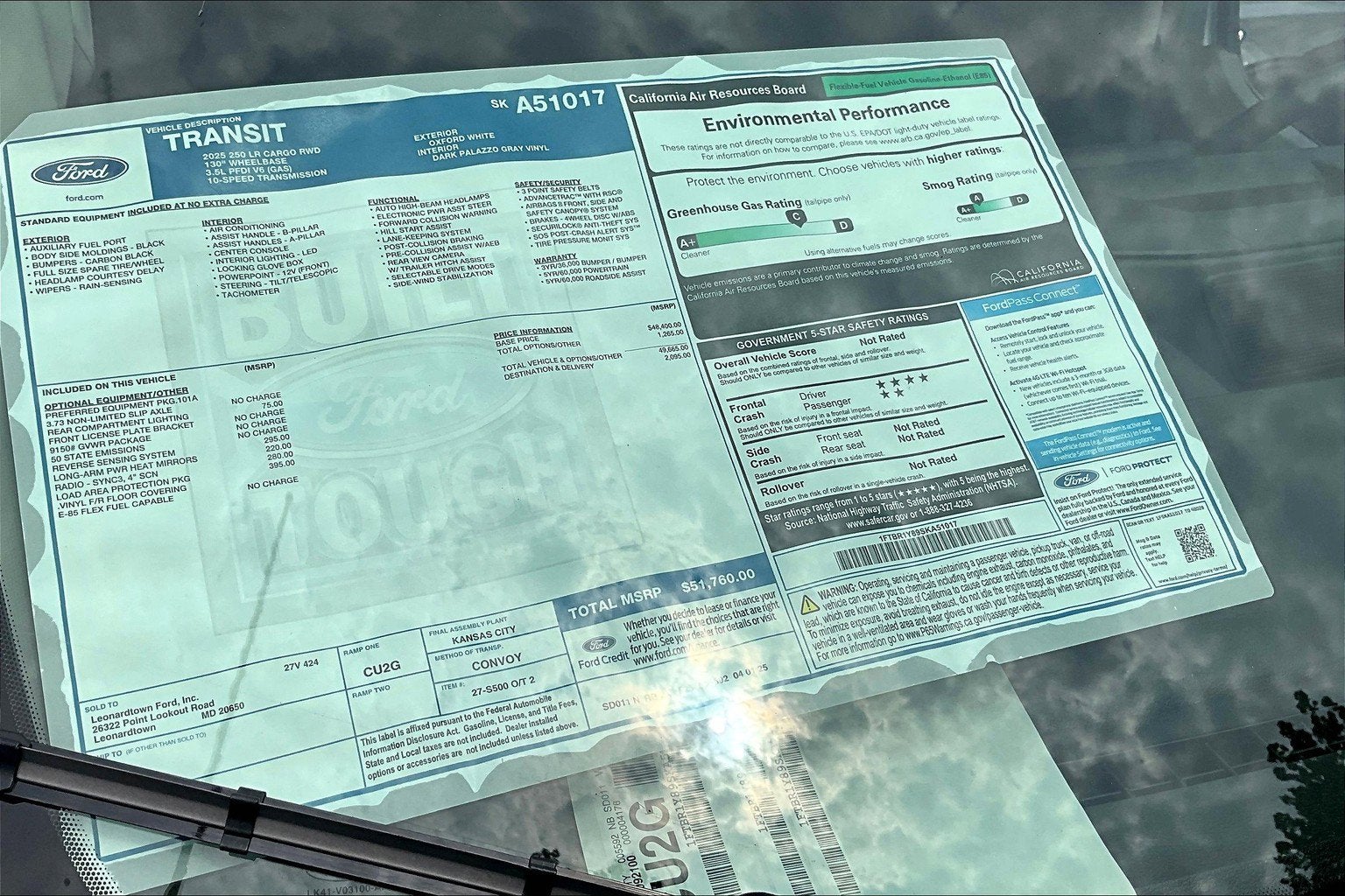 2025 Ford Transit Cargo Van 250