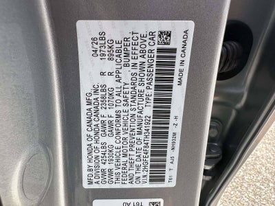 2026 Honda Civic Sedan Hybrid Base