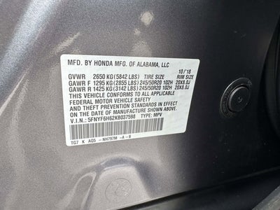 2019 Honda Pilot Touring 7-Passenger