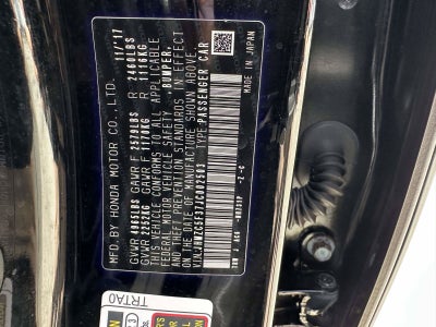 2018 Honda Clarity Plug-In Hybrid Touring