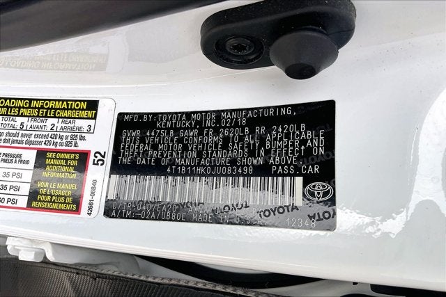 2018 Toyota Camry SE