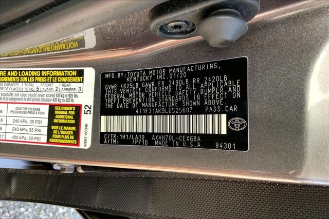 2020 Toyota Camry Hybrid Hybrid XLE