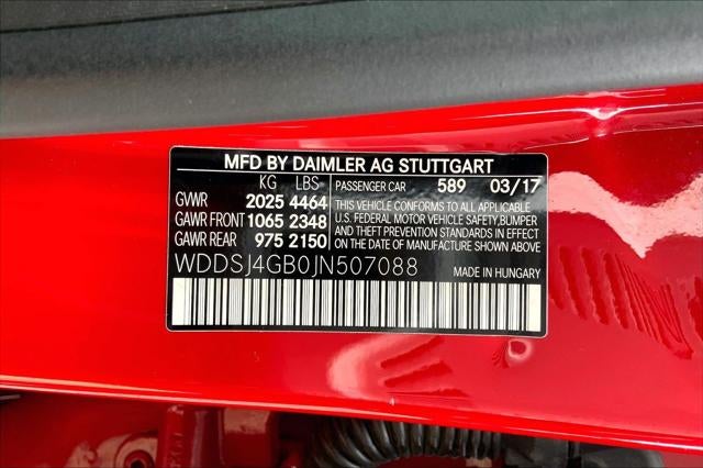 2018 Mercedes-Benz CLA CLA 250