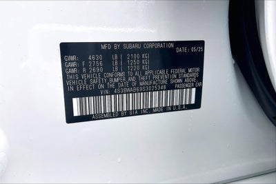 2025 Subaru Legacy Base