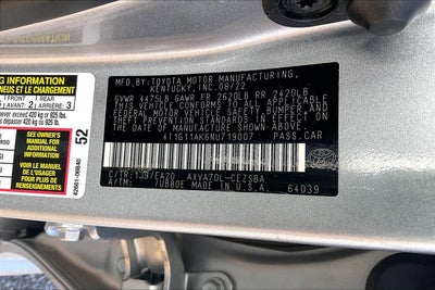 2022 Toyota Camry SE