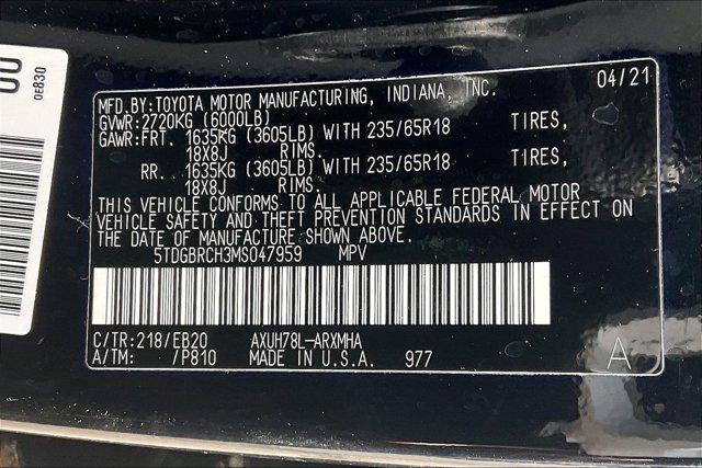 2021 Toyota Highlander Hybrid XLE