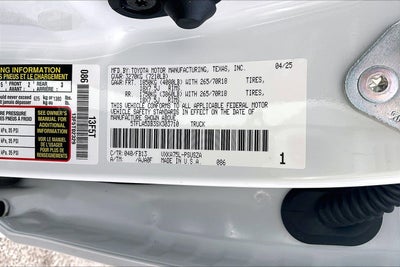 2025 Toyota Tundra SR5