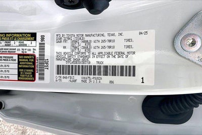 2025 Toyota Tundra SR5