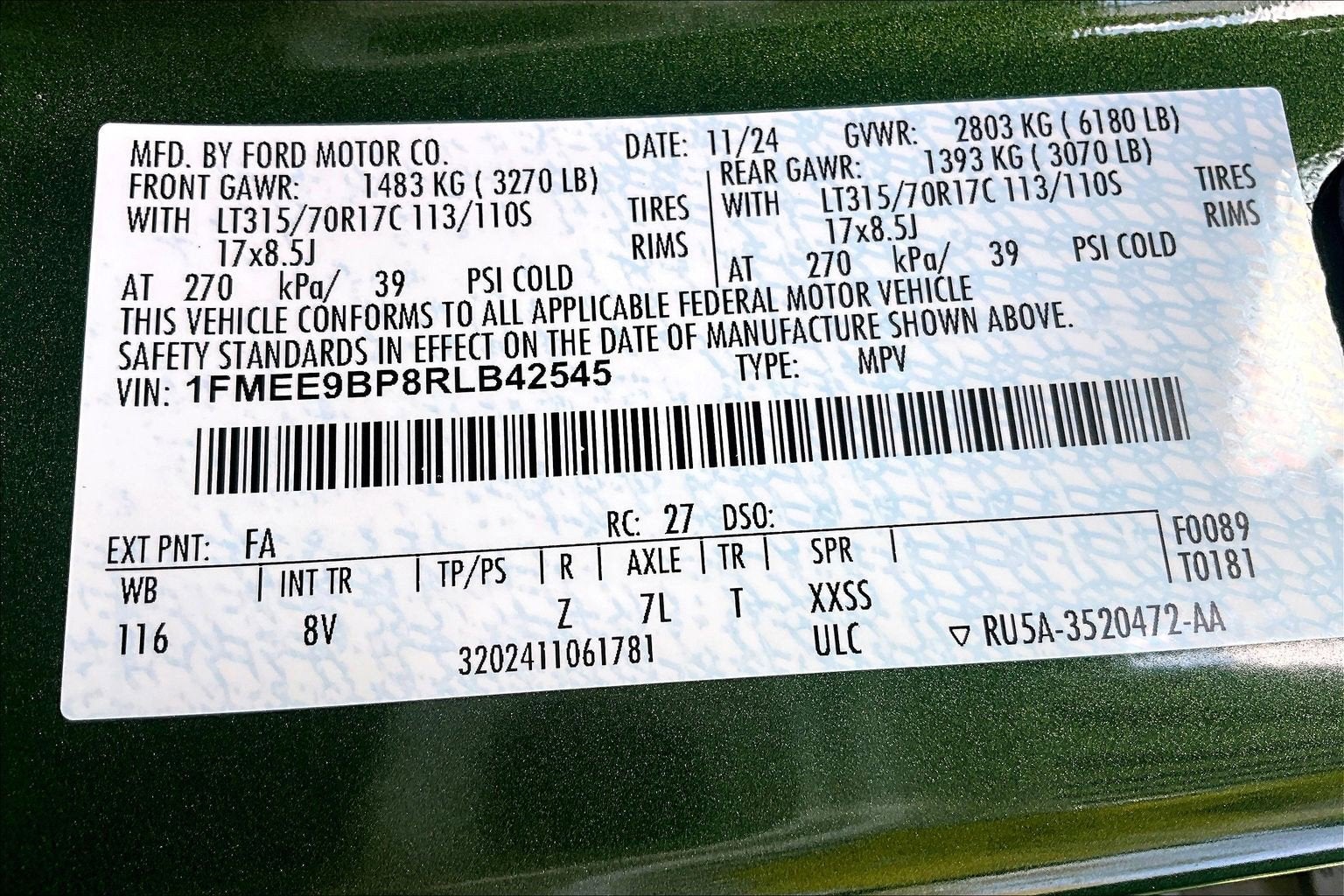 2024 Ford Bronco Badlands SASQUATCH