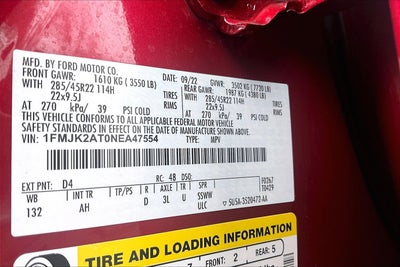 2022 Ford Expedition Max Limited STEALTH PERFORMANCE PKG