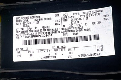 2023 Ford Ranger 4WD XLT SPORT