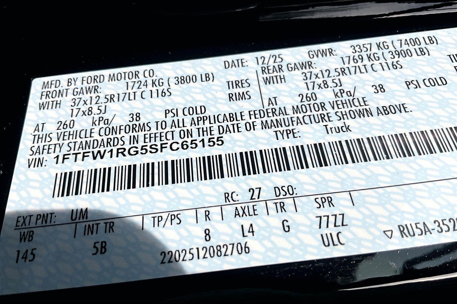 2025 Ford F-150 Raptor