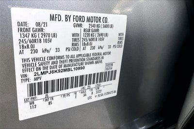 2021 Lincoln Nautilus Reserve