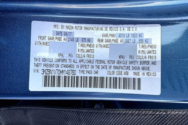 2017 Mazda Mazda3 4-Door Touring