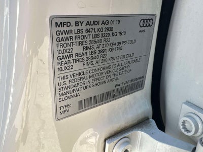 2019 Audi Q8 Premium Plus