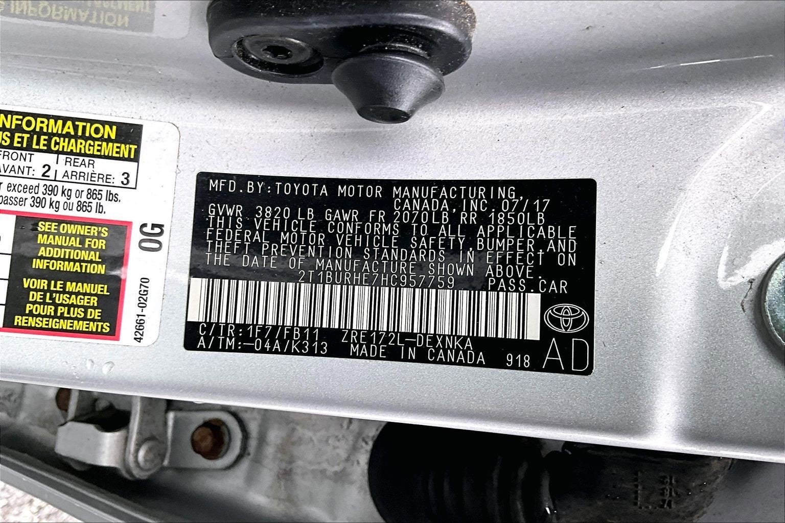 2017 Toyota Corolla LE