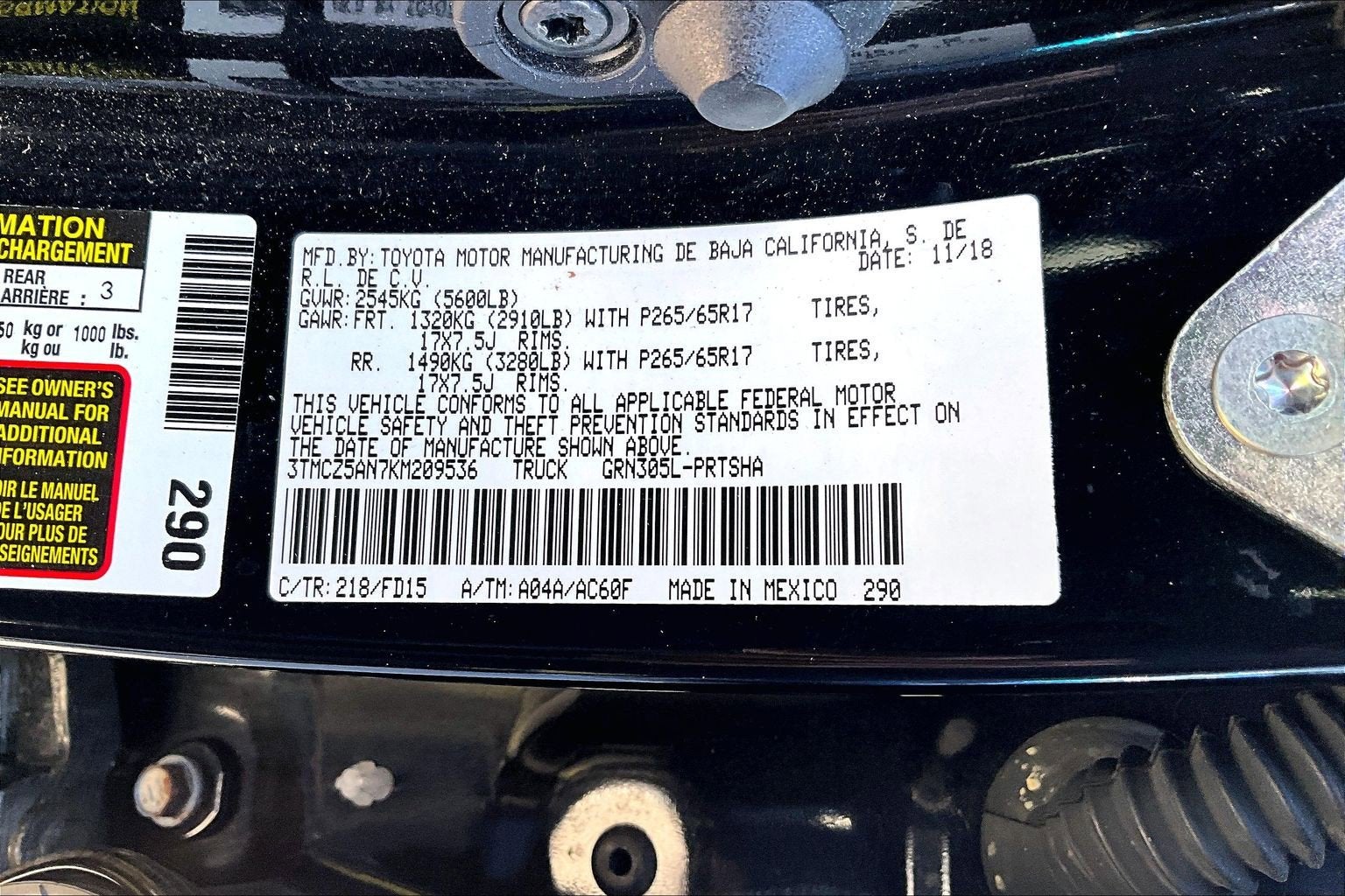 2019 Toyota Tacoma SR V6