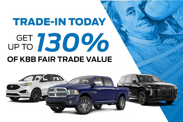 Trade-In and Get up to 130% in KBB Value