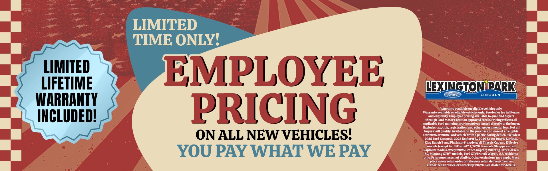 Employee Pricing