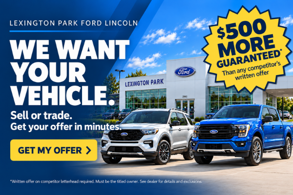 We want your car! Get $500 more for your trade!